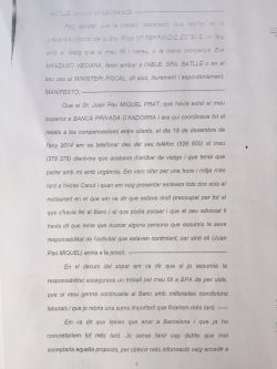 Josep María Escuer Saura: “Si asumía la culpa de BPA, el consejero delegado me daba empleo para mi hijo”