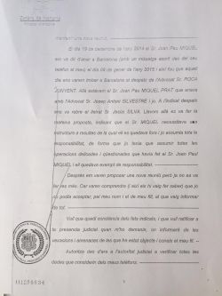 Josep María Escuer Saura: “Si asumía la culpa de BPA, el consejero delegado me daba empleo para mi hijo”